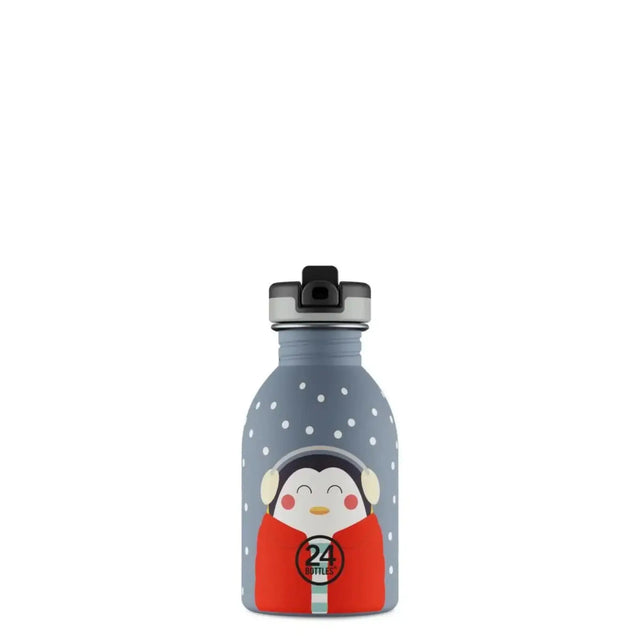 24Bottles Urban Drikkeflaske Barn 250 ml - Happy Penguin - Suztain.no  Suztain.no