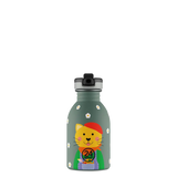 24Bottles Urban Drikkeflaske Barn 250 ml - Smart Cat med drikketut, smart og praktisk, sett forfra