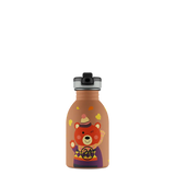 24Bottles Urban Drikkeflaske Barn 250 ml - Sweet Bear med hendig tut som gjør det lett å drikke, sett forfra