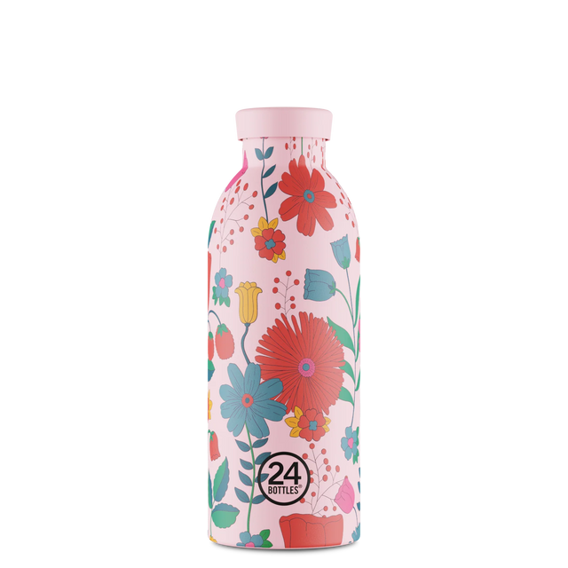 24Bottles Clima Drikkeflaske 500 ml - Bloom Bloom Pink 24Bottles Suztain.no