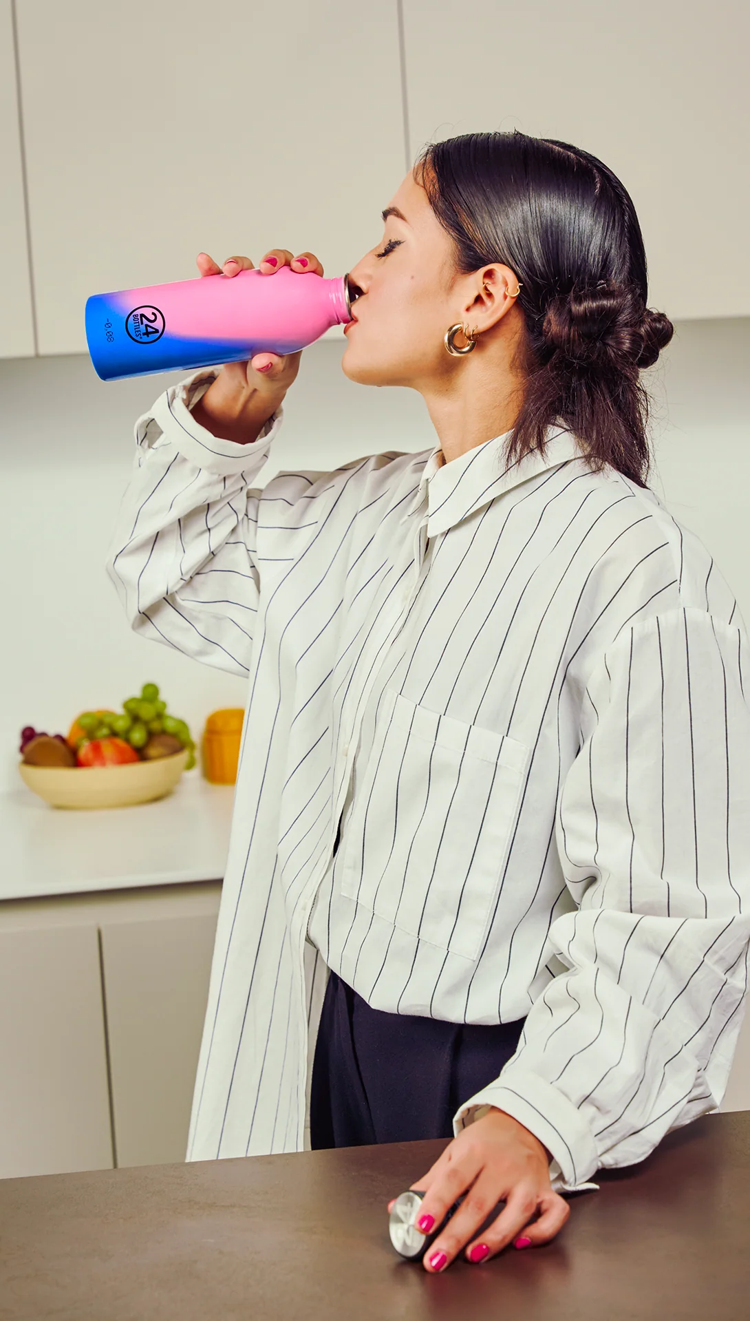 24Bottles Urban Drikkeflaske 500 ml - Reactive Pink / Blue