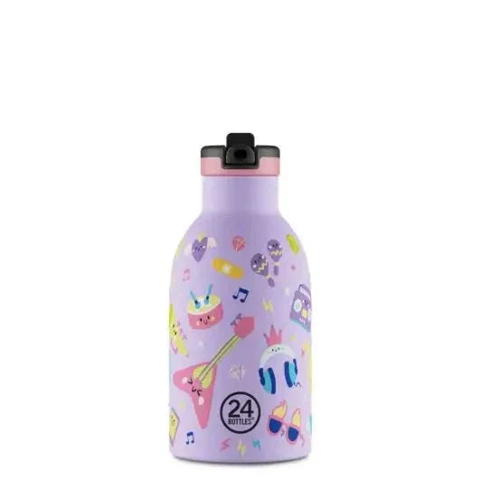 24 Bottles Clima Drikkedunk Sugerør Børn 330 ml - Music Friends Suztain.no