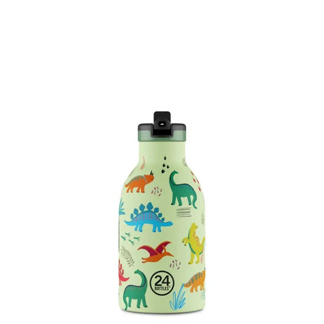 24 Bottles Clima drikkeflaske Sugerør Barn 330 ml - Jurassic Friends