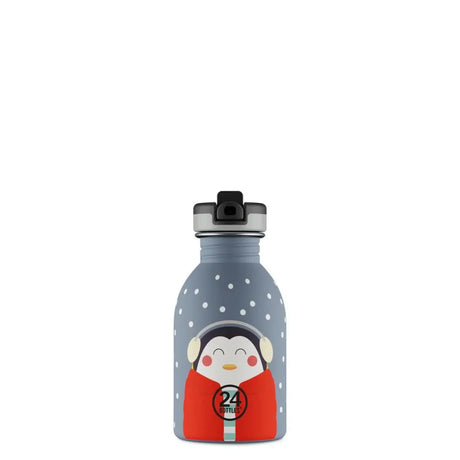 24 Bottles Urban Drikkedunk Børn 250 ml - Happy Penguin - Suztain.no 