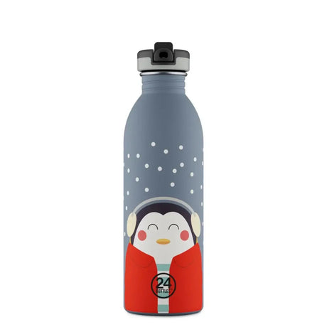 24 Bottles Urban Drikkedunk Børn 500 ml - Happy Penguin - Suztain.no 