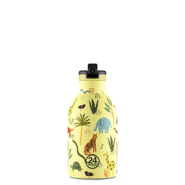 24 Bottles Clima drikkeflaske Sugerør Barn 330 ml - Jungle Friends Suztain.no