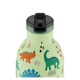 24 Bottles Clima drikkeflaske Sugerør Barn 330 ml - Jurassic Friends