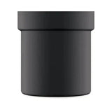 24Bottles termokopp med sugerør 800 ml Tuxedo Black i rustfritt stål, sett forfra uten lokk