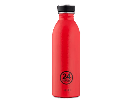24Bottles Urban drikkeflaske 500 ml i rustfritt stål, Hot Red