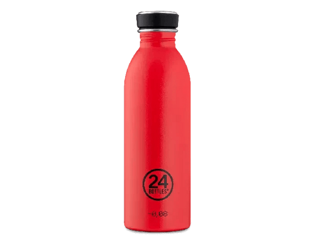24Bottles Urban drikkeflaske 500 ml i rustfritt stål, Hot Red Suztain.no
