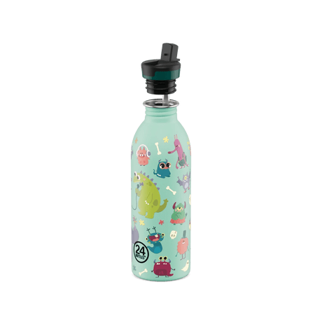24Bottles Urban Drikkeflaske Barn 500 ml Spooky Friends i rustfritt stål, detaljbilde