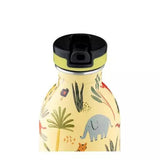 24Bottles Urban Drikkeflaske Barn 500ml - Stone Finish - Jungle Friends - Suztain.no 