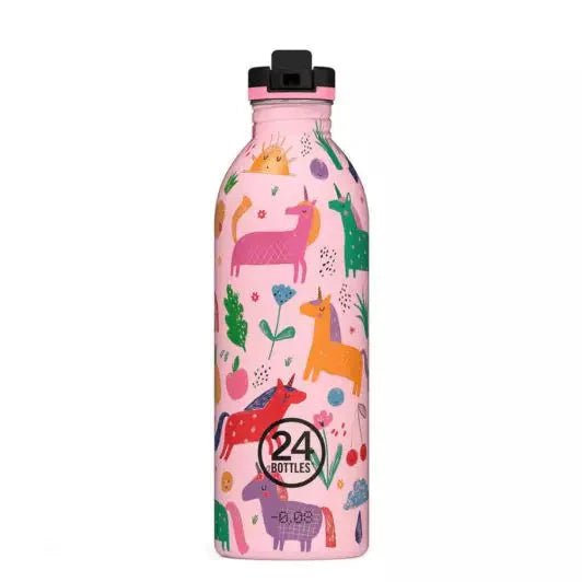 24Bottles Urban Drikkeflaske Barn 500ml - Stone Finish - Magic Friends - Suztain.no  Suztain.no