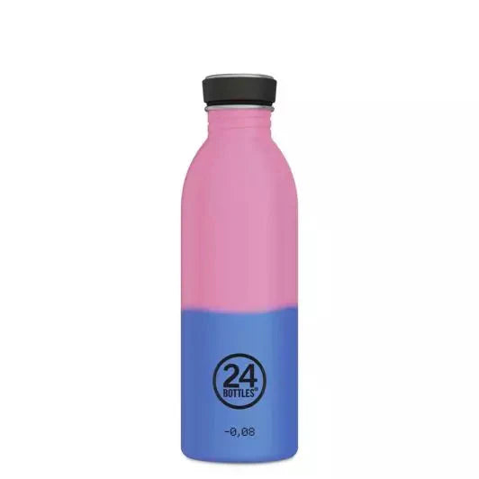 24 Bottles Urban Drikkedunk 500 ml - Reactive Pink / Blue - Suztain.no 