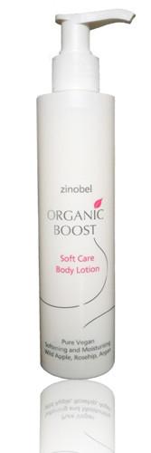 Zinobel - Organic Boost Body Lotion Soft Care - 200ml - Suztain.no 