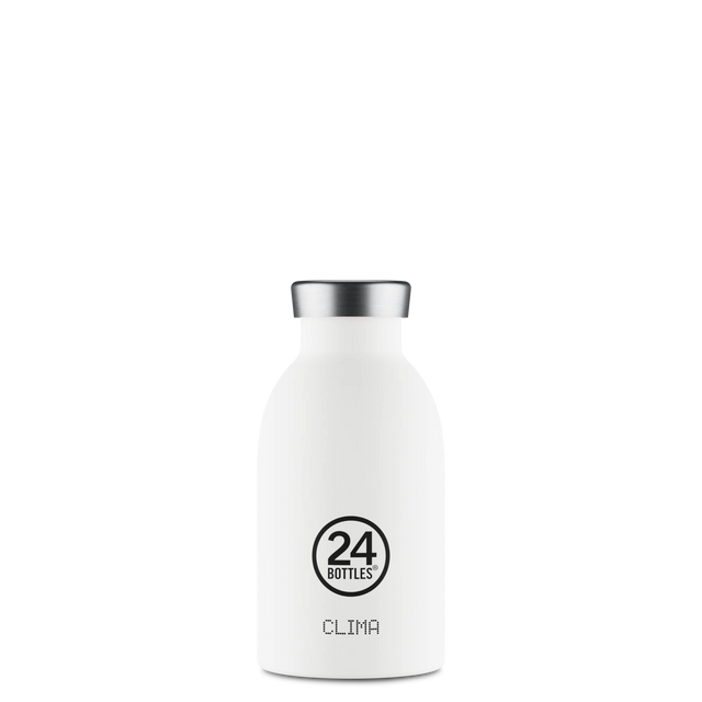 24Bottles Clima Drikkeflaske 330 ml - Ice White 24Bottles Suztain.no