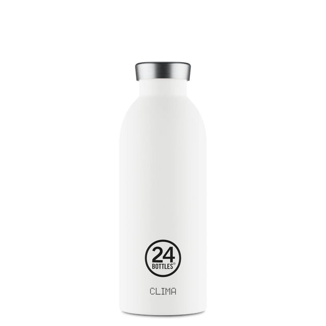 24Bottles Clima Drikkeflaske 500 ml - Ice White 24Bottles Suztain.no