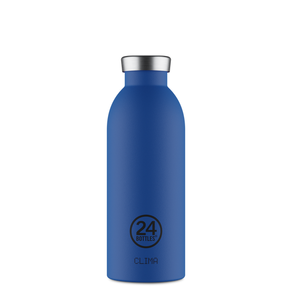 24Bottles Clima Drikkeflaske 500 ml - Gold Blue forfra