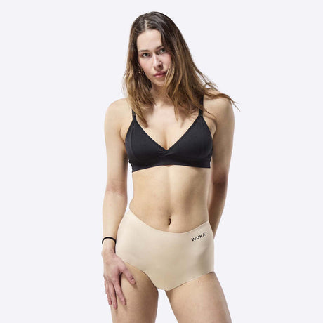 WUKA Stretch™ Boxer Short - Heavy Flow - Light Nude Wuka