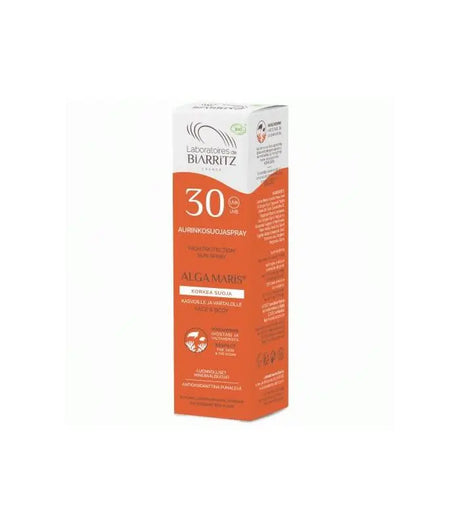 Økologisk Solcreme Spray - SPF30 - 100ml -  Alga Maris - Suztain.no 