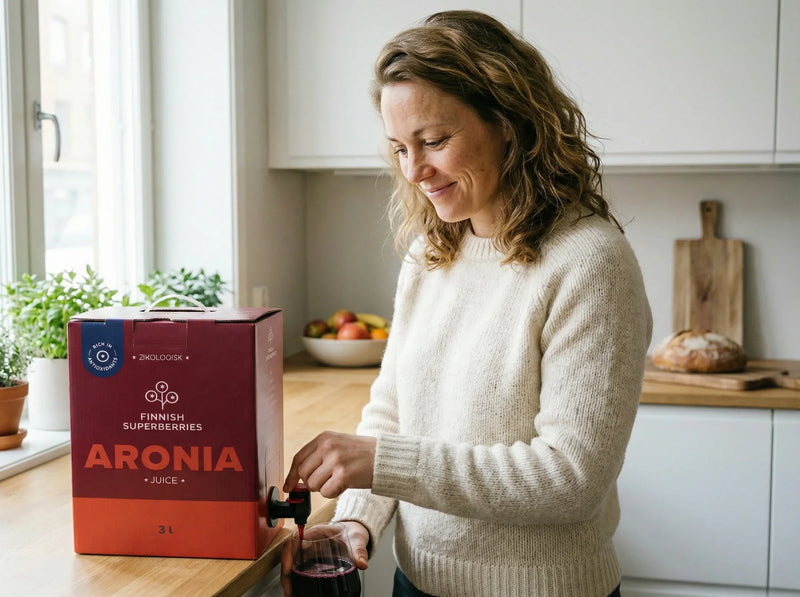 Kanskje verdens beste aroniajuice, økologisk og ufortynnet uten tilsatt sukker, 3 liter