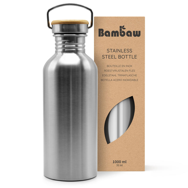 Bambaw Drikkedunk 1000 ML - Steel Suztain.no