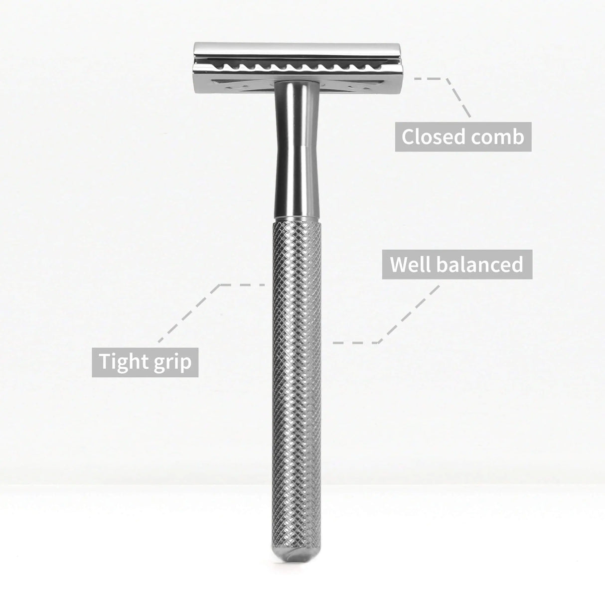 Bambaw Safety Razor med holder - Silver - Suztain.no 