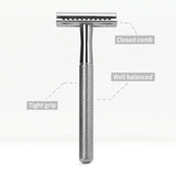 Bambaw Safety Razor med holder - Silver - Suztain.no 