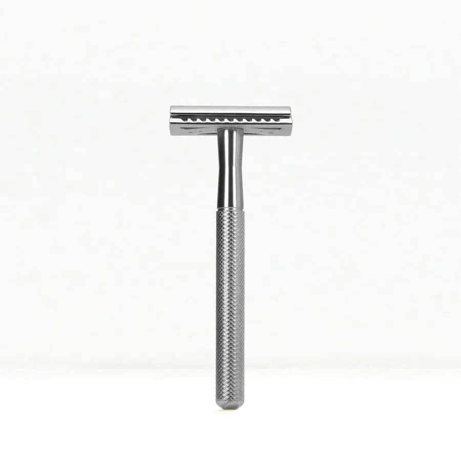 Bambaw Safety Razor med holder - Silver - Suztain.no 