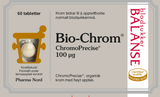 Pharma Nord Bio-Chrom ChromoPrecise 100 µg, forside av hvit eske med 60 tabletter