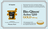 Pharma Nord Bio-Qinon Active Q10 Gold 100 mg, forside av brun eske med 60 kapsler