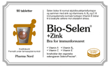 Pharma Nord Bio-Selen+Zink, forside av lysegrå eske med 90 tabletter