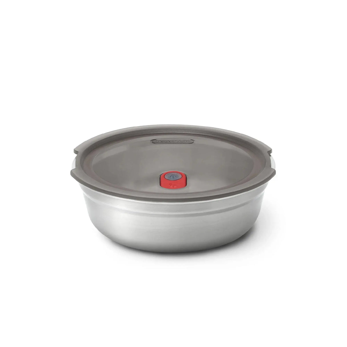 Rund medium matboks Black+Blum(650 ml) i rustfritt stål, med lekkasjesikkert lokk og rød ventil for damp. Tåler mikrobølgeovn og passer godt til måltidspreparering, matoppbevaring og enkel transport.