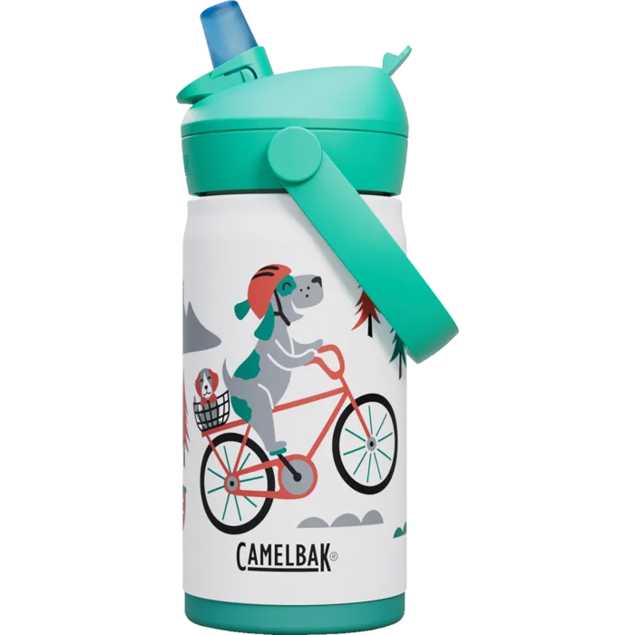 CamelBak Thrive Flip Straw Kids Drikkeflaske 0,35L - Biking Dogs