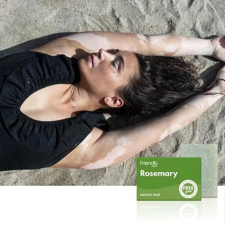 Friendly Såpestykke - Rosmarin - 100% naturlig og vegansk - Suztain.no 