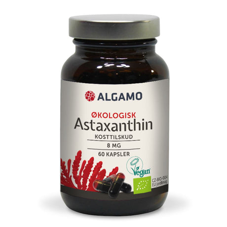 ALGAMO Astaxanthin Bio 8 mg - 90 Kapsler - Suztain.no 