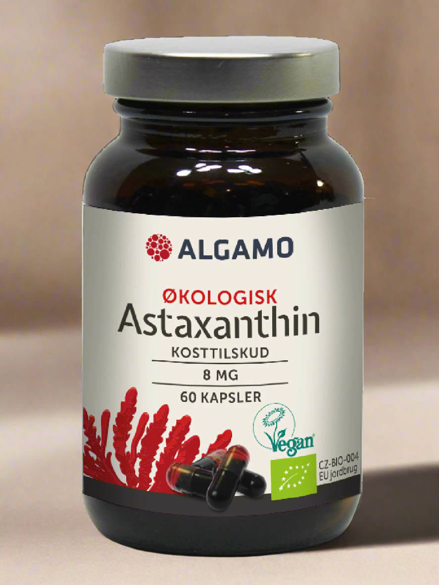 ALGAMO Astaxanthin Bio 8 mg - 90 Kapsler - Suztain.no 