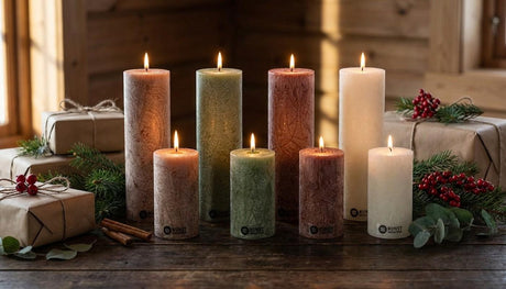 Kubbelys fra Kunsindustrien i 10 cm og 18 cm i 4 ulike farger