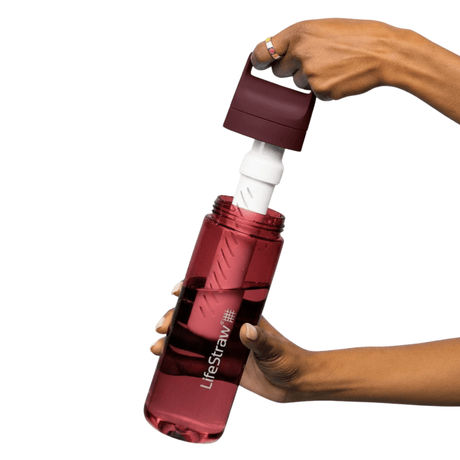 LifeStraw Go 2.0 Water Filter Drikkeflaske 650 ml - Merlot Me Away LifeStraw