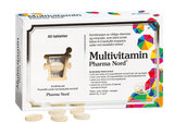 Pharma Nord Multivitamin, eske med 60 tabletter og lysebrune tabletter foran