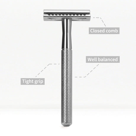 Bambaw Safety Razor - Silver - Suztain.no 