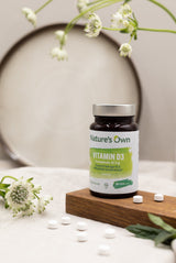 Nature's Own Vitamin D3 – 60 tabletter - Suztain.no 