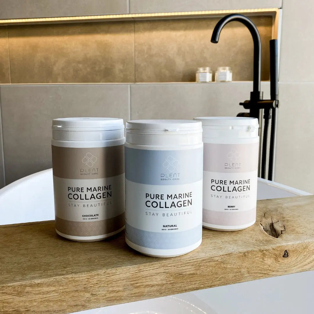 Plent Marine Collagen Bringebær - 300 g - Suztain.no 