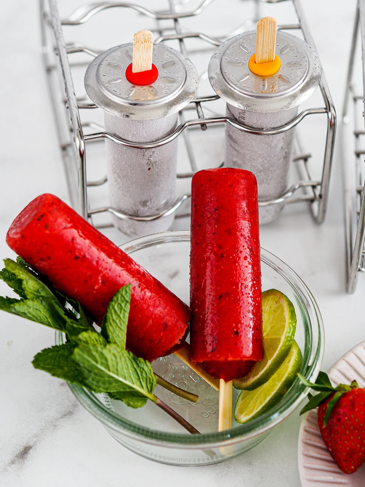 Pulito PopsicleMold Ispinneformer i stål - Rund 6 stk