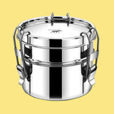 Pulito Airtight Bento Matboks i rustfritt stål med lufttett design og BPA-fri silikon – ideell for lunsj, skole og reise.