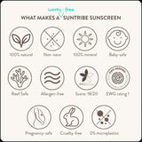 Suntribe All Natural Mineral Solkrem Barn & Baby - SPF 30 100 ml Suntribe