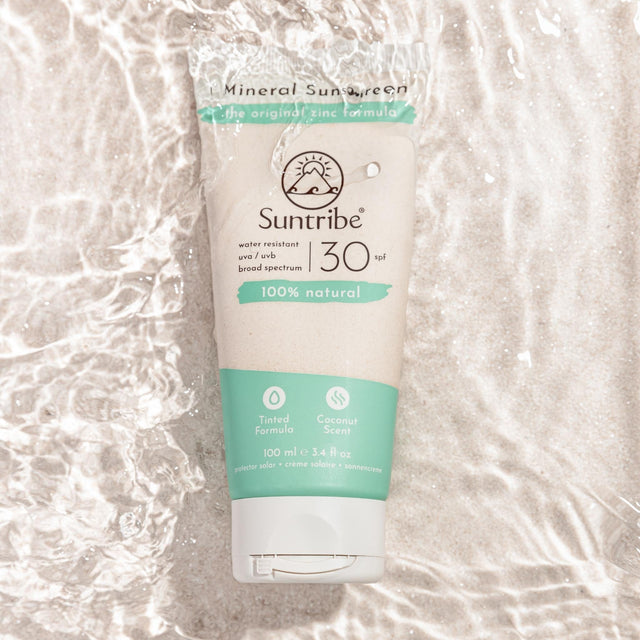 Suntribe All Natural Mineral Krop & Ansigt Solcreme SPF 30, 100 ml - Suztain.no  Suztain.no