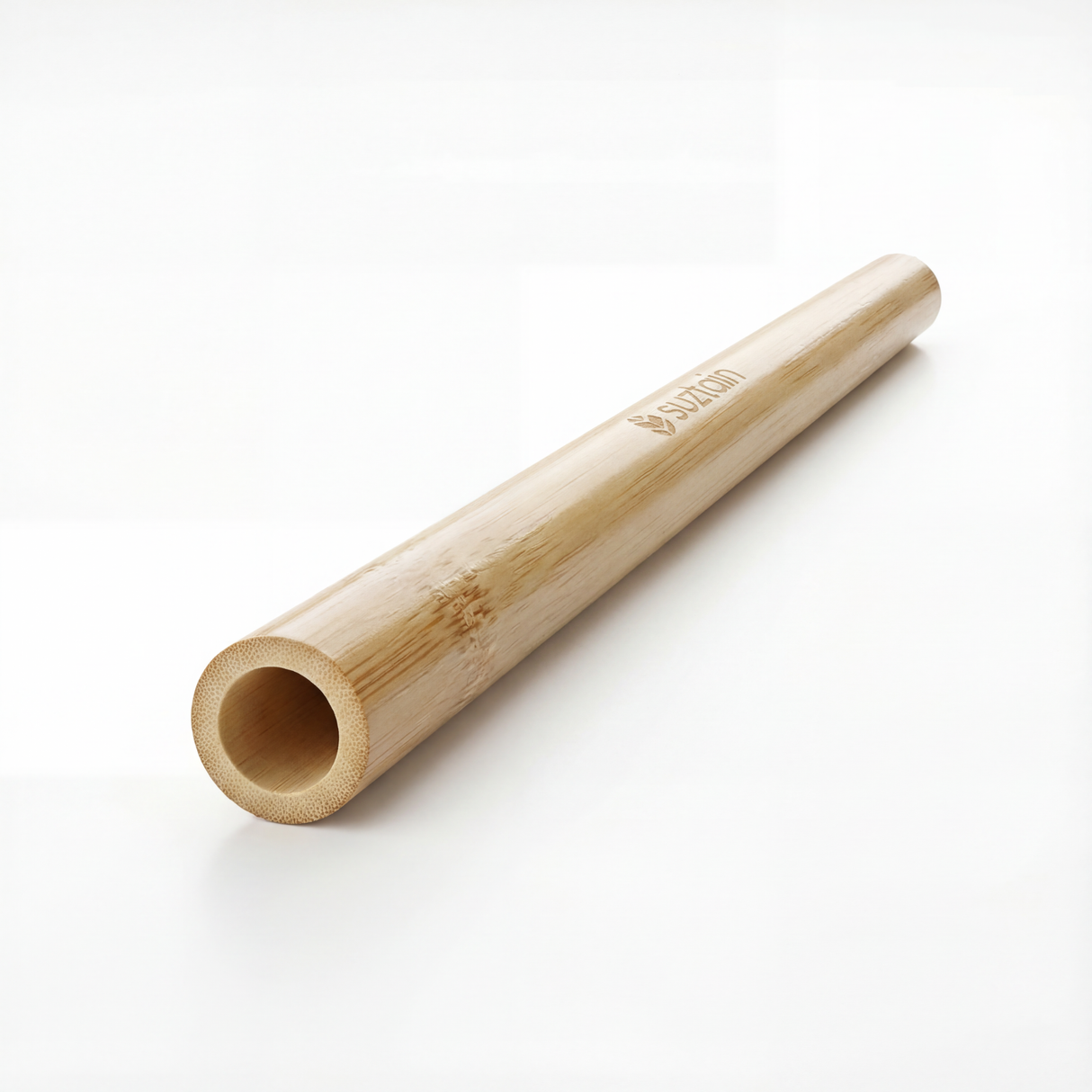 Suztain Gjenbrukbare bambus sugerør 5 mm – 12 stk + børste