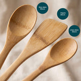 Suztain Kjøkkenutstyr i Økologisk Bambus – Sett med 3 deler