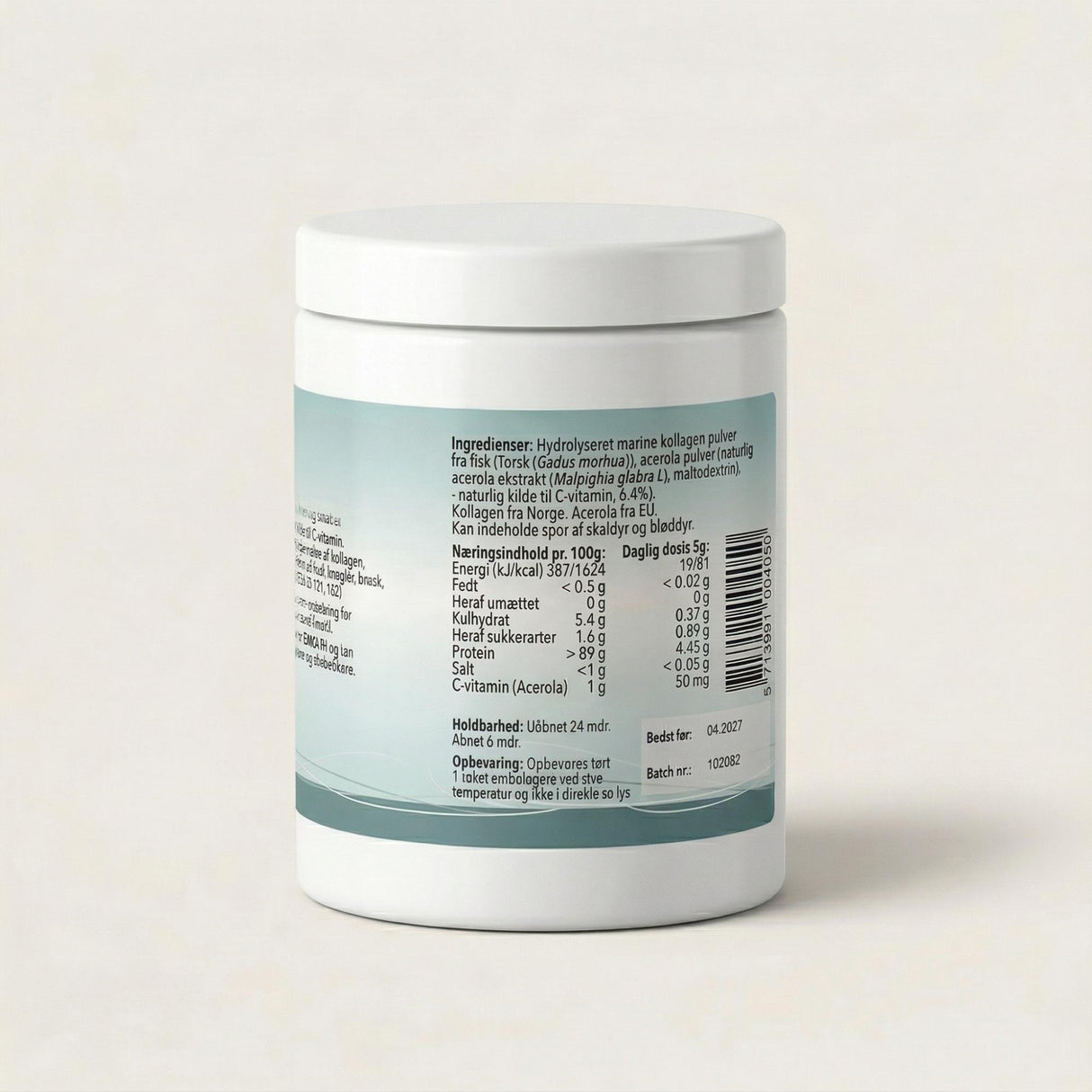 Suztain Marine Collagen med C-vitamin - Natural 300 gram